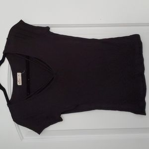 Black strappy Hollister tshirt